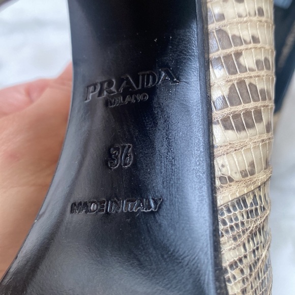 Prada Python Block High Heel - Picture 5 of 8